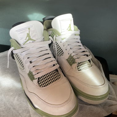 Air Jordan 4 Retro weiss/grün EUR 43