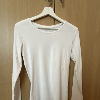 T-shirt blanc manches longues 
