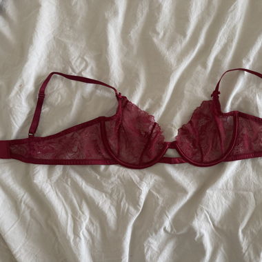 Spitzen BH Burgundy rot H&M Gr. 80C, BRANDNEU!