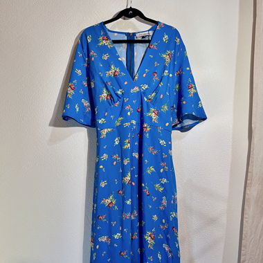 Blaues Closet London Maxikleid, Grösse42