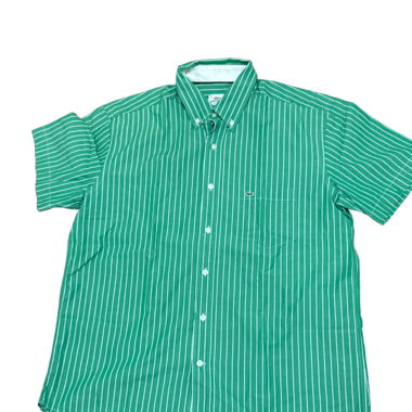 Lacoste green stripe cotton Top