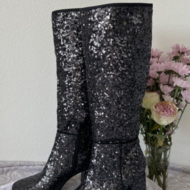 Stiefel mit Pailletten 