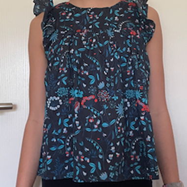 Floral Sleeveless Blouse