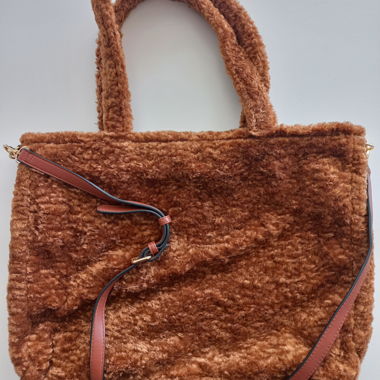 Borsa in pelliccia Teddy 2in1
