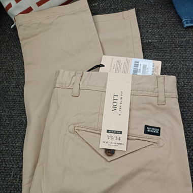 Pantalon Chino Scotch and Soda neuf avec étiquette