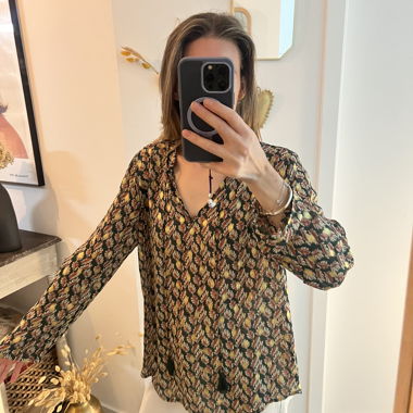 Blumige Bluse AKOZ De Joi