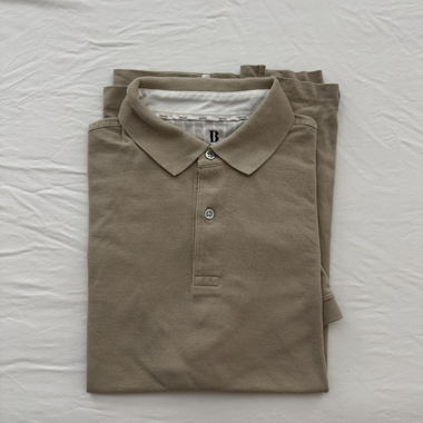 Polo da uomo beige Boggi