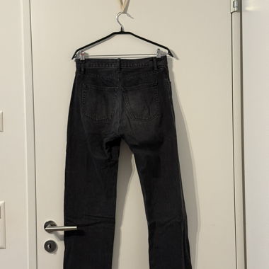 Jeans Uniqlo Wide nero / grigio scuro