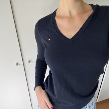 Blaues Tommy Hilfiger Sweatshirt