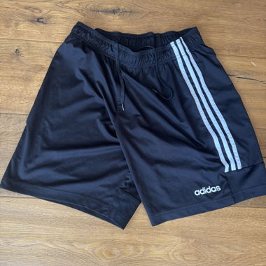 Adidas black sports shorts 