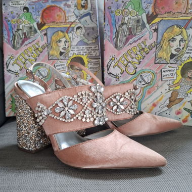 Fabulous satin heels