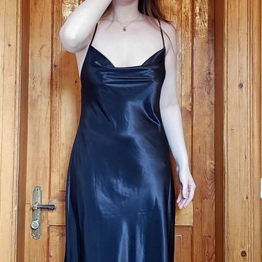 Black Satin Dress