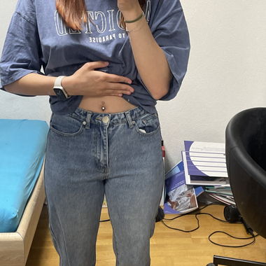 Blue denim