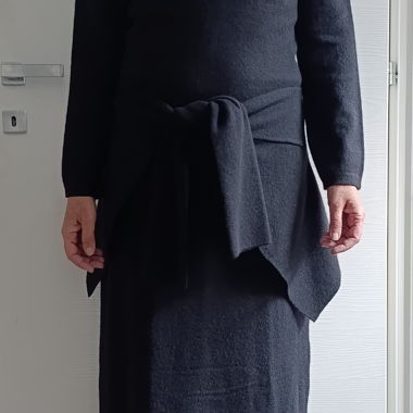 Abito nero in maglia Giancarla Pelucchi Cashmere