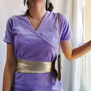 Lilla 80s vintage cotton velvet dress