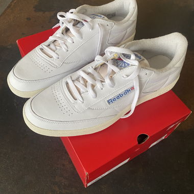 Baskets en cuir blanches Reebok, pointure 46
