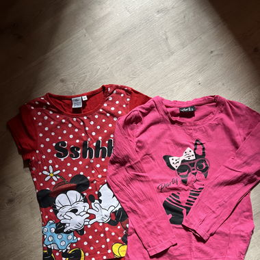 2 T-shirt fille 8 ans