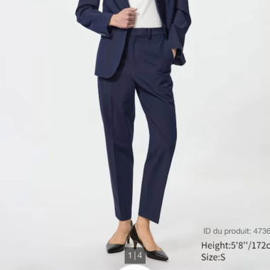 Uniqlo Marineblau Hose