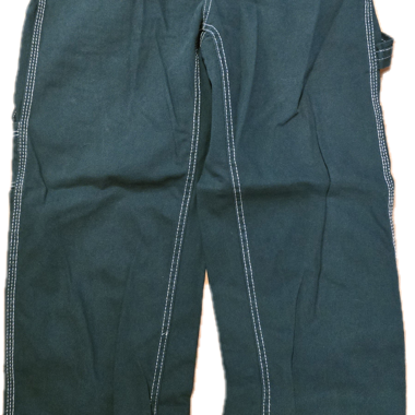 green jeans with white seems
