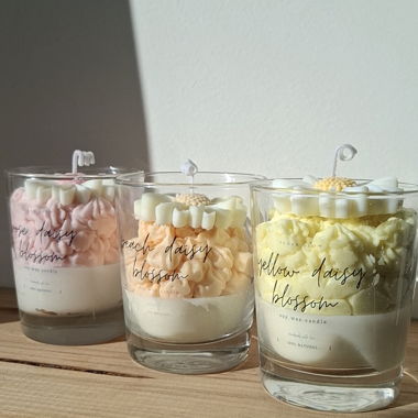 Bougies artisanales daisy blossom 