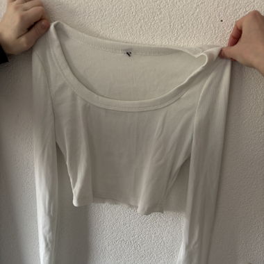 top manche longue blanc 