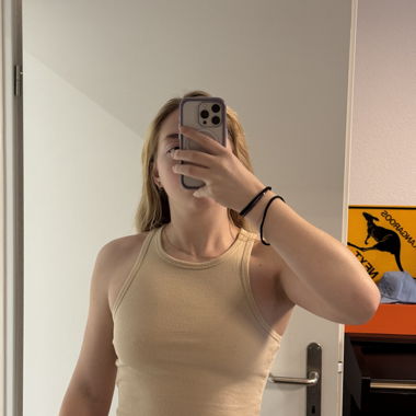 Crop-Top beige