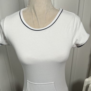 T-shirt blanc avec poche