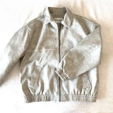 Giacca in finta pelle Fishbone dalla vestibilità Dad Fit