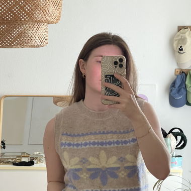 Sandro Jacquard-knit vest