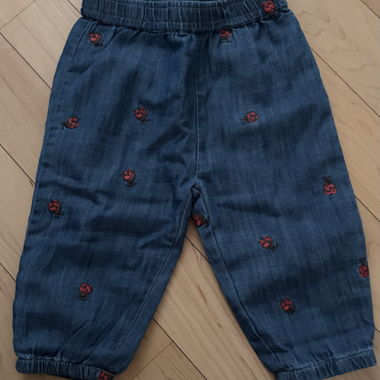 Pantaloni jeans per bambini Minymo con coccinelle