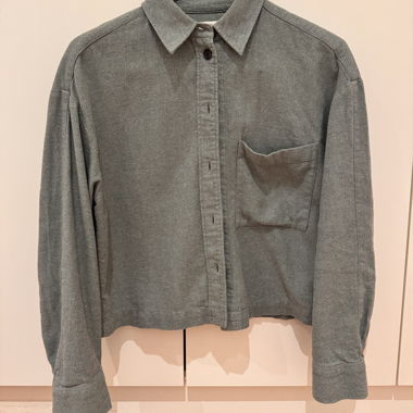 Marc O’Polo Flanellbluse grün