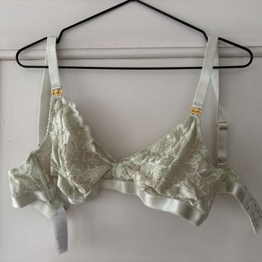 Soutien-gorge à dentelle en menthe