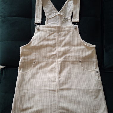 Latzkleid Monki Cord Weiss