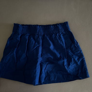 Blue linen shorts
