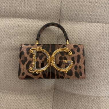 Borsa Dolce & Gabbana DG Girls stampa leopardo
