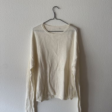 Pull en maille crème de Zara