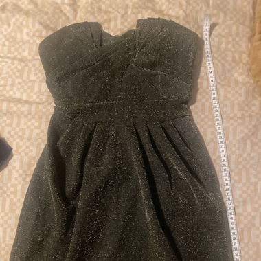 Gold Black mini dress