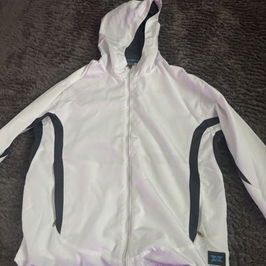 White Hooded Sports Jacket