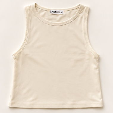 Top sans manches beige