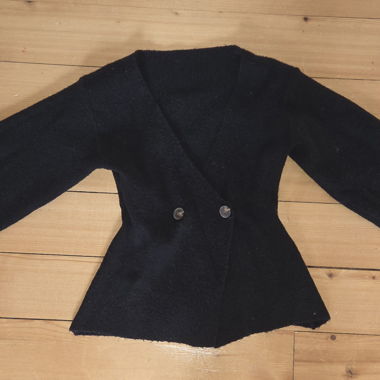 Dunkelblauer Strick-Cardigan