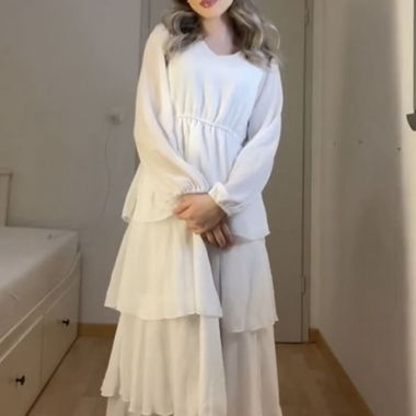 weisses maxi kleid