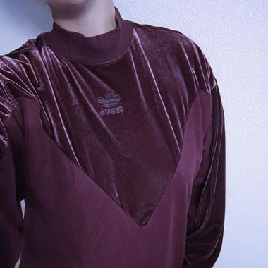 Pullover Adidas Berry mit Samteinsatz