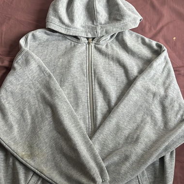 Gilet gris oversize 