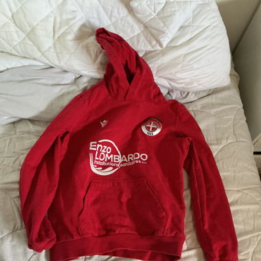 Hoodie rouge Enzo Lombardo