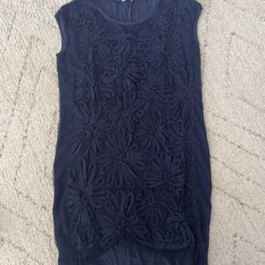 Embroidered Blue Dress