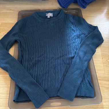 Dark Blue Knit Sweater