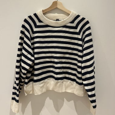 Langarmshirt Strick gestreift