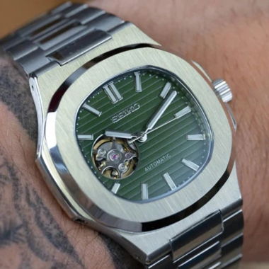 Seikmod Olive Skeleton – NH38 Auto – 40mm