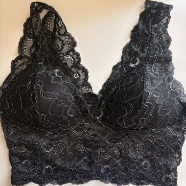 Black Lace Bra