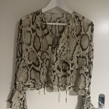 Snake Print Blouse